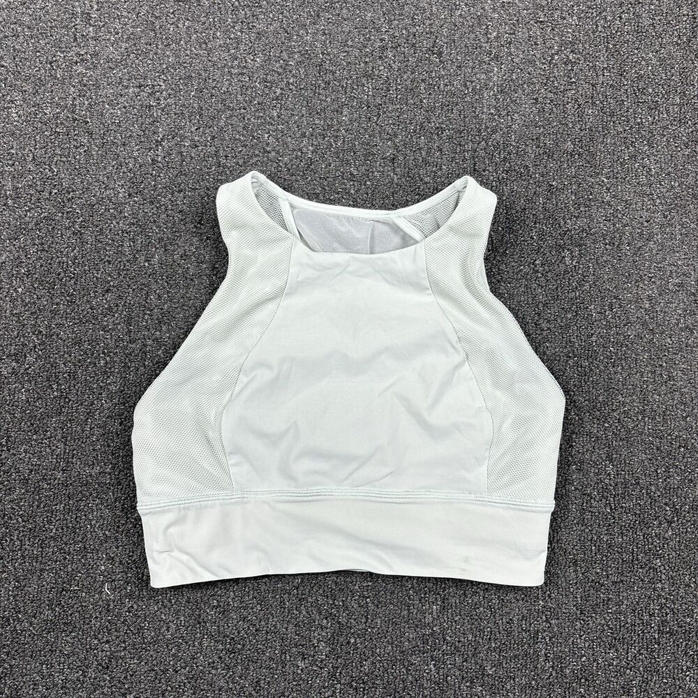 Lululemon Island Mist Green Set Challenger High Neck Sports Bra Size Medium